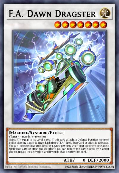 FA Dawn Dragster Super Rare MP19-EN061 2019 Gold Sarcophagus Tin Mega Pack Yugioh card
