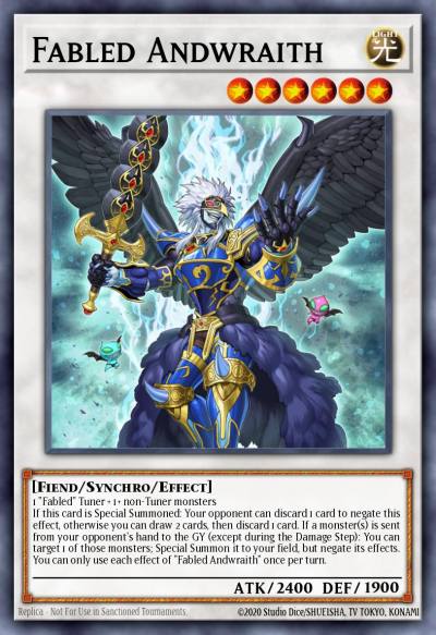Fabled Andwraith Common MP22-EN024 2022 Tin of the Pharaohs Gods Yugioh card