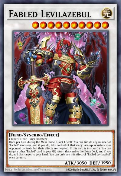 Fabled Levilazebul Secret Rare BLMM-EN014 Battles of Legend Monster Mayhem Yugioh card