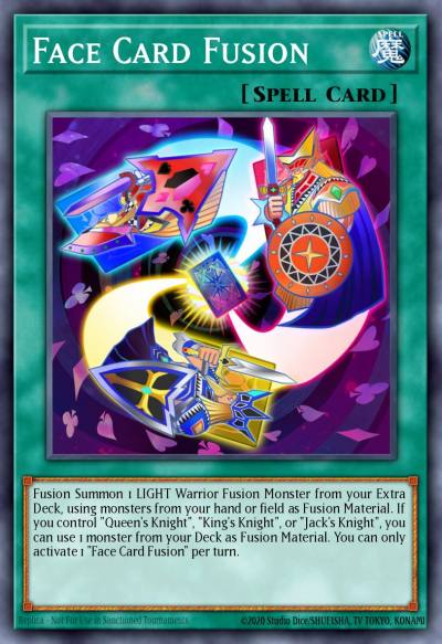 Face Card Fusion Super Rare KICO-EN005 Kings Court Yugioh card