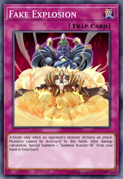 Fake Explosion Common CRMS-EN071 Crimson Crisis Yugioh card