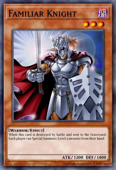 Familiar Knight Common DPKB-EN020 Duelist Pack Kaiba Yugioh card