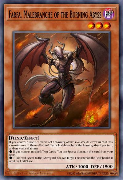 Farfa Malebranche of the Burning Abyss Gold Rare PGL3-EN049 Premium Gold Infinite Gold Yugioh card