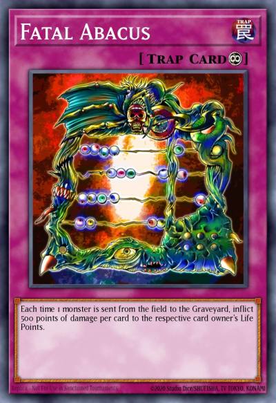 Fatal Abacus Common DB2-EN133 Dark Beginning 2 Yugioh card