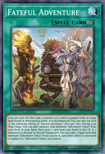 Fateful Adventure Prismatic Secret Rare MP23-EN268 25th Anniversary Tin Dueling Heroes Mega Pack Yugioh card