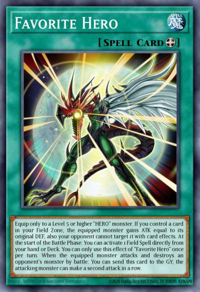 Favorite Hero Ultra Rare LED6-EN015 Legendary Duelists Magical Hero Yugioh card