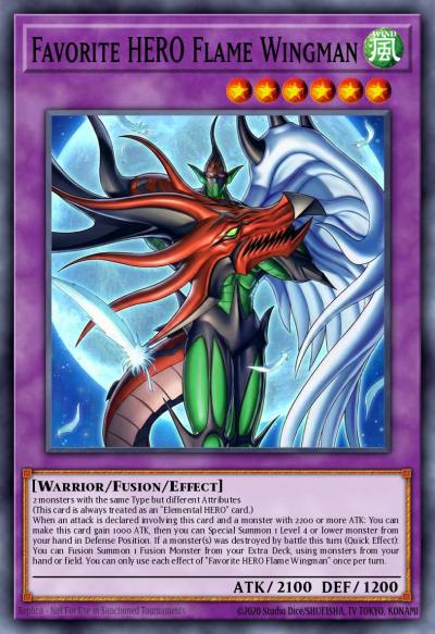 Favorite HERO Flame Wingman Grand Master Rare MAMO-EN005 Magnificent Monsters Yugioh card