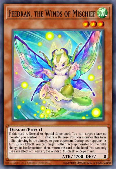 Feedran the Winds of Mischief Common MP21-EN034 2021 Tin of Ancient Battles Yugioh card