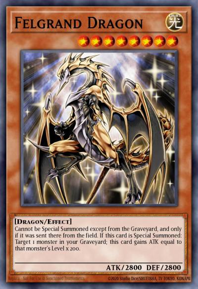 Felgrand Dragon Ultra Rare SDRL-EN001 Rise of the Dragon Lords Structure Deck Yugioh card