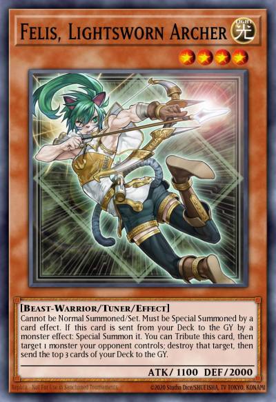 Felis Lightsworn Archer Ultra Rare MP15-EN123 2015 Mega-Tin Mega Pack Yugioh card