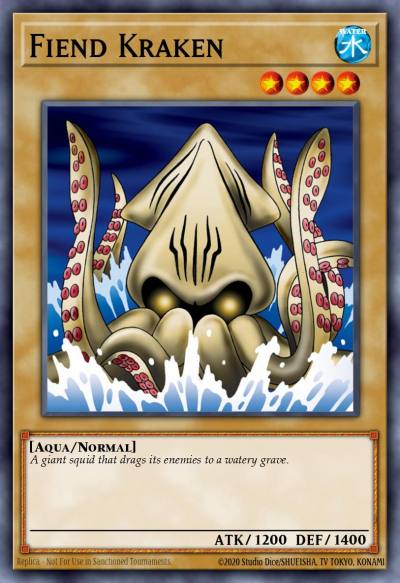 Fiend Kraken Common SBC1-ENC08 Speed Duel Streets of Battle City Yugioh card