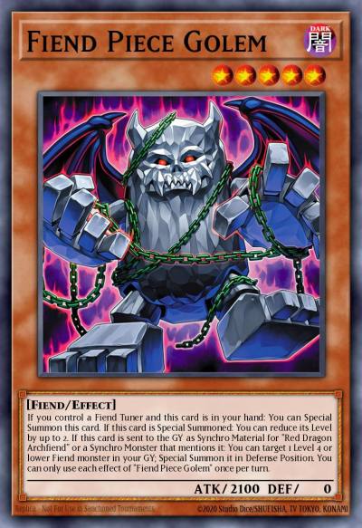 Fiend Piece Golem Common BLZD-EN003 Blazing Dominion Yugioh card