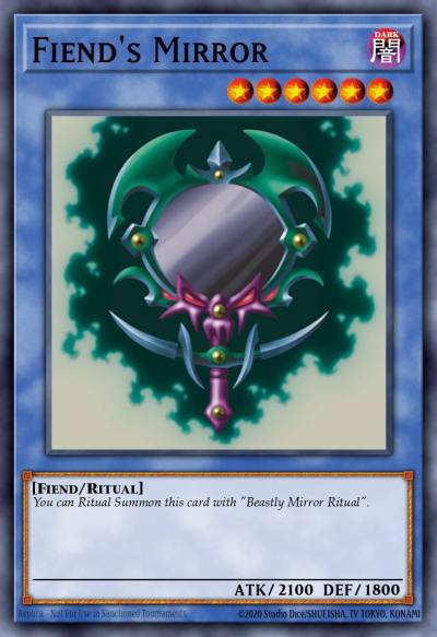 Fiends Mirror Super Rare PRC1-EN003 Premium Collection Tin Yugioh card