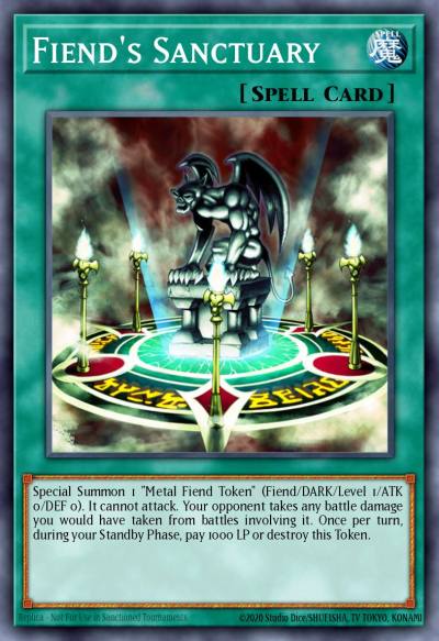 Fiends Sanctuary Ultra Rare KC01-EN047 25th Anniversary Ultimate Kaiba Set Yugioh card