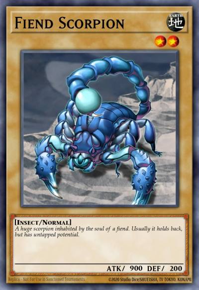 Fiend Scorpion Common AST-059 Ancient Sanctuary Yugioh card