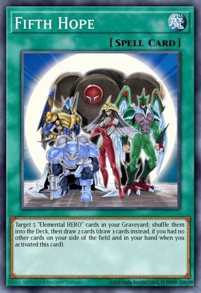 Fifth Hope Secret Rare LCGX-EN098 Legendary Collection 2 The Duel Academy Years Mega Pack Yugioh card