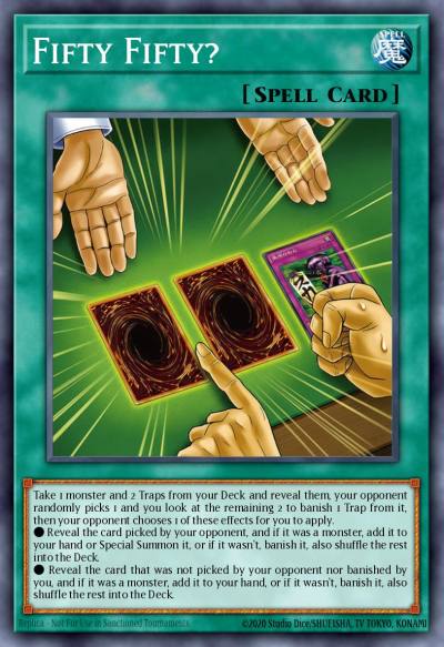 Fifty Fifty? Common BLZD-EN070 Blazing Dominion Yugioh card