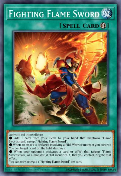 Fighting Flame Sword Ultra Rare MZMI-EN008 Maze of Millennia Yugioh card