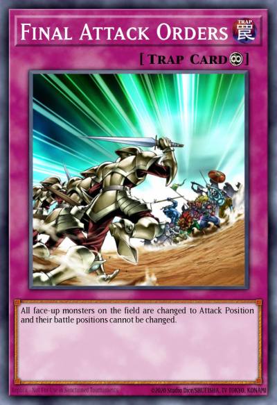 Final Attack Orders Ultra Rare KC01-EN060 25th Anniversary Ultimate Kaiba Set Yugioh card