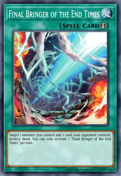 Final Bringer of the End Times Ultra Rare MP25-EN254 2025 Mega-Pack Tin Yugioh card