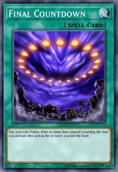 Final Countdown Common CP01-EN016 Champion Pack Game One Yugioh card