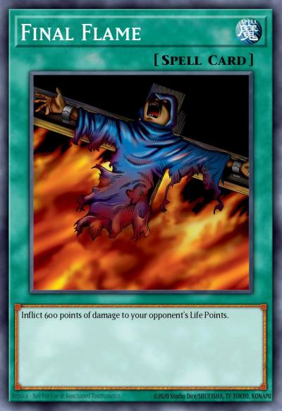 Final Flame Rare LOB-100 Legend of Blue Eyes White Dragon Yugioh card