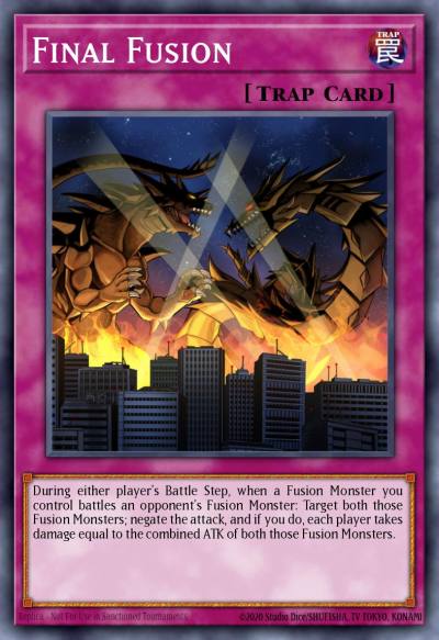 Final Fusion Super Rare DRLG-EN018 Dragons of Legend Yugioh card