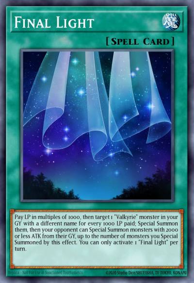 Final Light Rare MP20-EN045 2020 Tin of Lost Memories Mega Pack Yugioh card