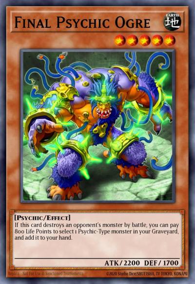Final Psychic Ogre Short Print DREV-EN037 Duelist Revolution Yugioh card