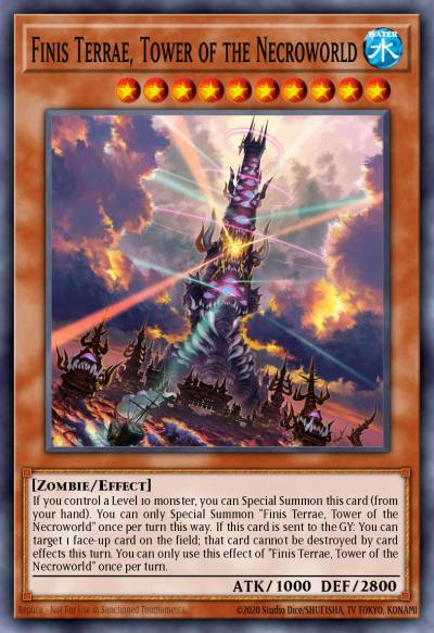 Finis Terrae Tower of the Necroworld Common DUNE-EN082 Duelist Nexus Yugioh card