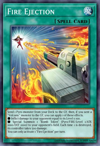 Fire Ejection Super Rare LD10-EN022 Legendary Duelists Soulburning Volcano Yugioh card