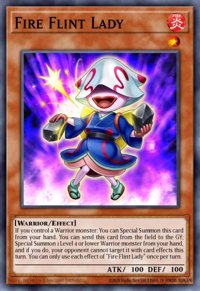 Fire Flint Lady Ultra Rare BLAR-EN034 Battles of Legend Armageddon Yugioh card