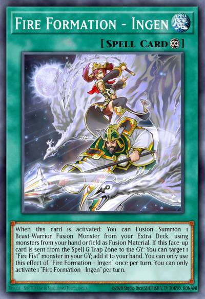 Fire Formation - Ingen Secret Rare FIGA-EN020 Fists of the Gadgets Yugioh card