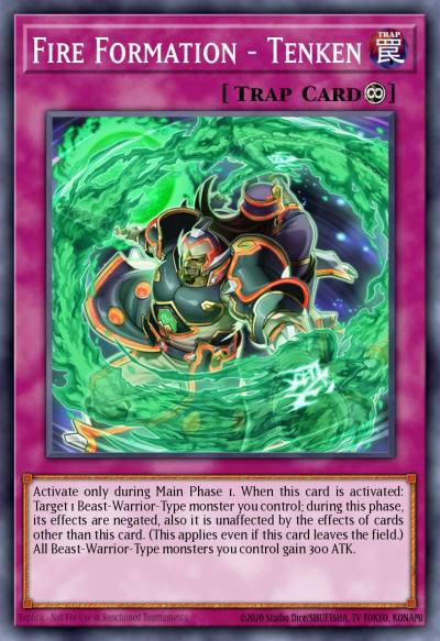 Fire Formation - Tenken Common CBLZ-EN072 Cosmo Blazer Yugioh card