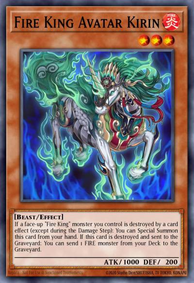 Fire King Avatar Kirin Common SDOK-EN003 Onslaught of the Fire Kings Structure Deck Yugioh card