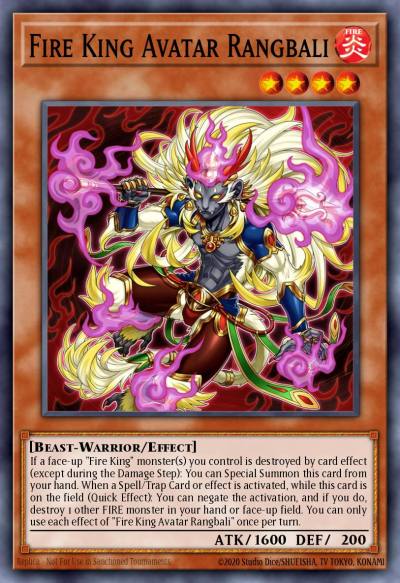 Fire King Avatar Rangbali Ultra Rare SR14-EN003 Structure Deck Fire Kings Yugioh card