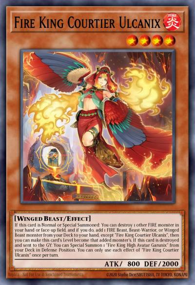 Fire King Courtier Ulcanix Ultra Rare MP25-EN262 2025 Mega-Pack Tin Yugioh card