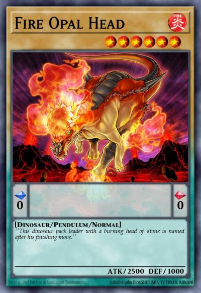 Fire Opal Head Super Rare MP23-EN050 25th Anniversary Tin Dueling Heroes Mega Pack Yugioh card