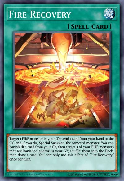 Fire Recovery Prismatic Secret Rare MP24-EN126 25th Anniversary Tin Dueling Mirrors Yugioh card