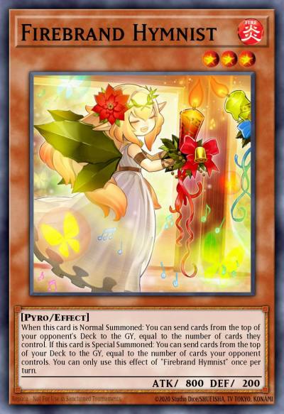 Firebrand Hymnist Ultra Rare DUOV-EN028 Duel Overload Yugioh card