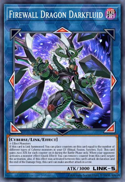 Firewall Dragon Darkfluid Super Rare MP20-EN168 2020 Tin of Lost Memories Mega Pack Yugioh card