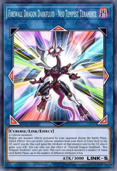 Firewall Dragon Darkfluid - Neo Tempest Terahertz Prismatic Secret Rare MP24-EN130 25th Anniversary Tin Dueling Mirrors Yugioh card