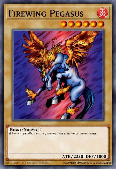 Firewing Pegasus Super Rare PRC1-EN005 Premium Collection Tin Yugioh card