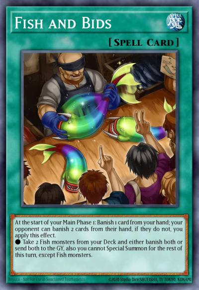 Fish and Bids Common ALIN-EN086 Alliance Insight Yugioh card