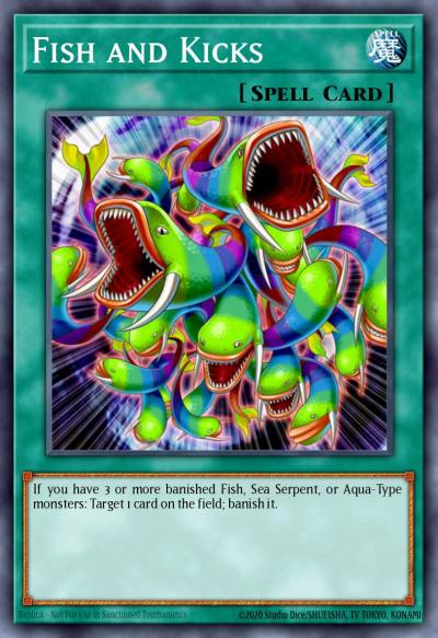 Fish and Kicks Common GENF-EN055 Generation Force Yugioh card