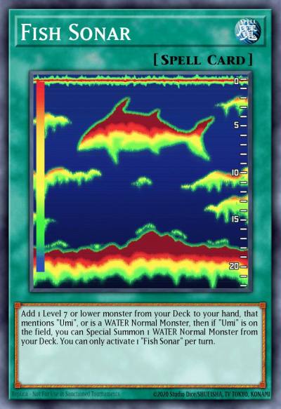 Fish Sonar Ultra Rare LED9-EN020 Legendary Duelists Duels From the Deep Yugioh card