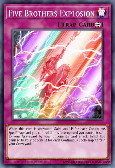 Five Brothers Explosion Common MP14-EN058 2014 Mega-Tin Mega Pack Yugioh card