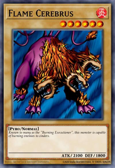 Flame Cerebrus Common MRD-111 Metal Raiders Yugioh card