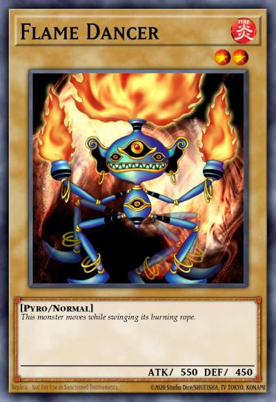 Flame Dancer Common LON-058 Labyrinth of Nightmare Yugioh card