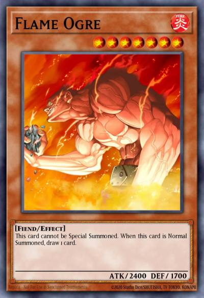 Flame Ogre Common CDIP-EN014 Cyberdark Impact Yugioh card